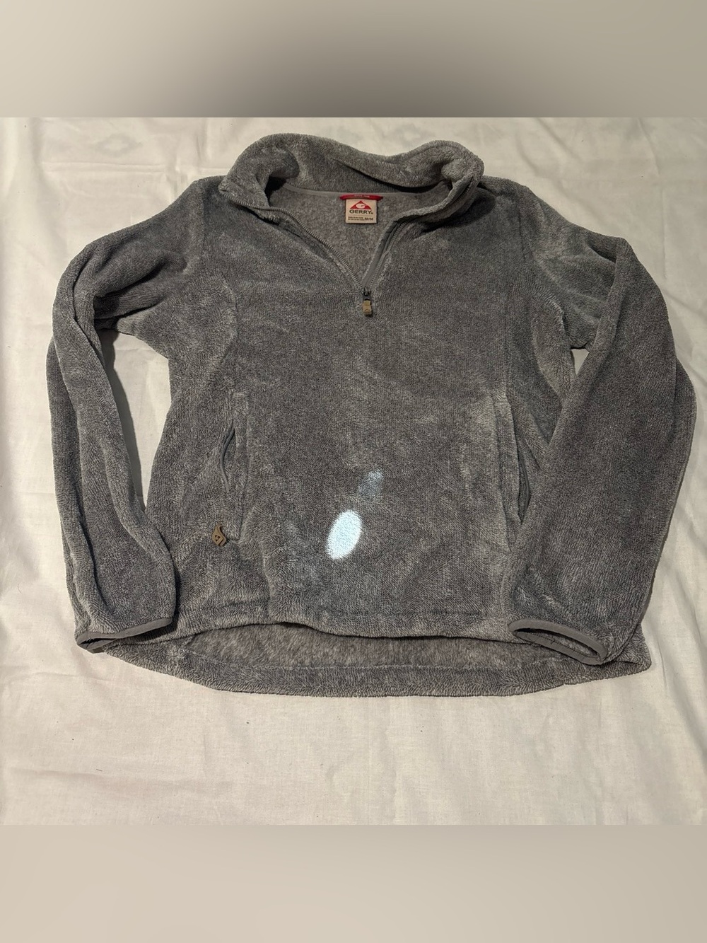 Quiksilver Men’s Gray Half-Zip Fleece Pullover